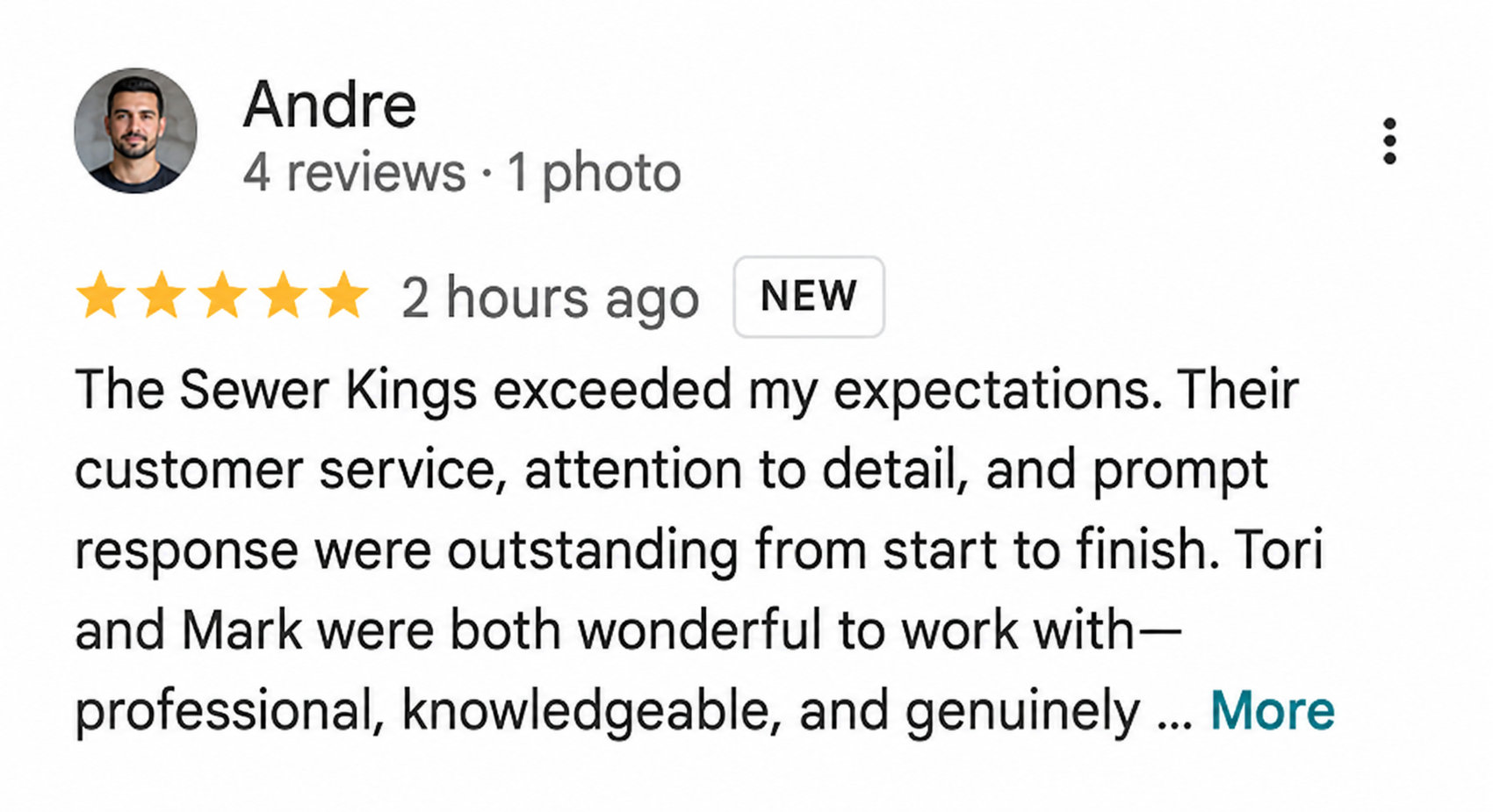 The 5 star Google review it turns into